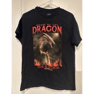 House Of The Dragon T-Shirt HBO Fire & Blood Game of Thrones Graphic Tee